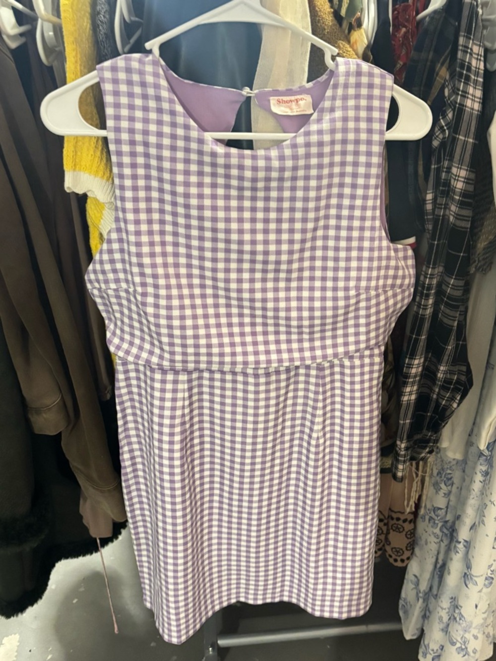Showpo gingham dress in new condition